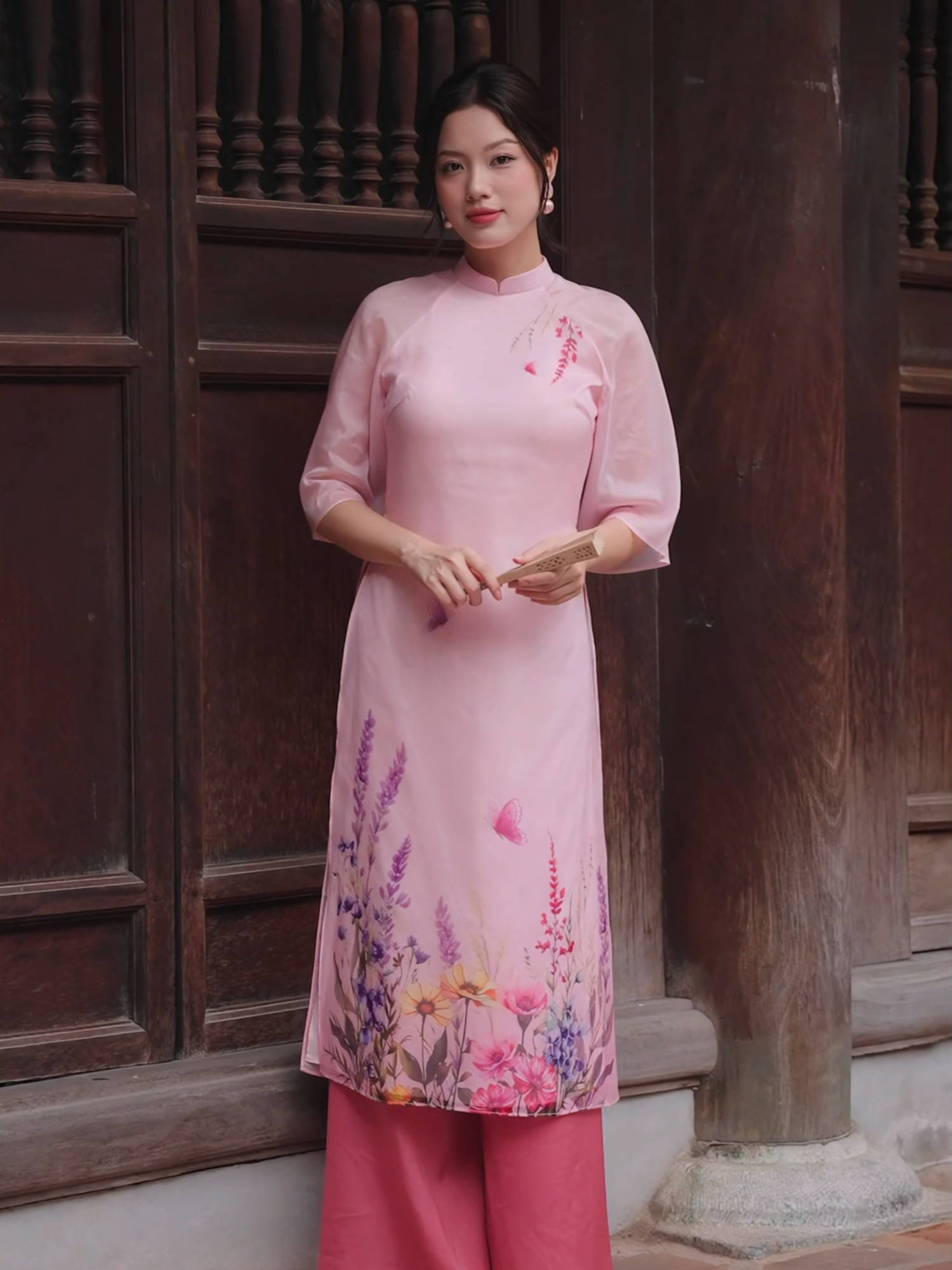 Áo dài Thủy Tiên - Dành cho những nàng yêu thích màu hồng nhẹ nhàng #xuhuong2024 #thinhhanh #aodai #yeuthich #econice #econicevietnam