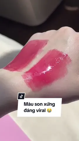 Combo màu son nhức cánh!! 😭 mà chất son cũng lạ nữa í #reviewlamdep #sontint #FEEV #HyperFitGlamDrop #sonbong #kbeauty #cooltonemakeup 