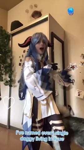 My dog is a paid actor.✨ ||#Ganyu #ganyu #ganyugenshinimpact #cosplay#GenshinImpact #genshincosplay #genshinimpactcosplay #genshinimpactganyu #genshinimpactganyucosplay #genshincosplayganyu #fyp #dokidokicosplay ||@Dokidoki Cosplay 🪼🏹❄️