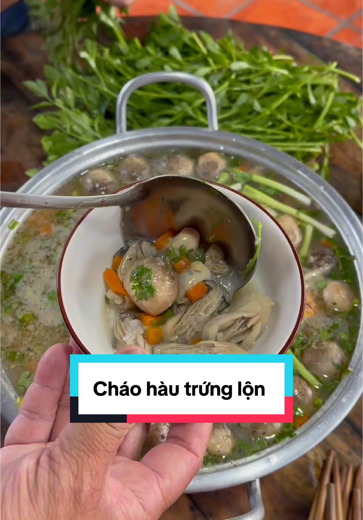 Món cháo ăn hàu tẩm bổ 