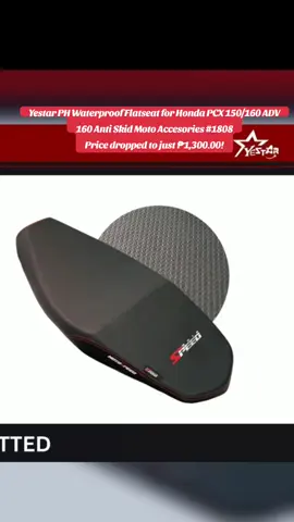 Yestar PH Waterproof Flatseat for Honda PCX 150/160 ADV 160 Anti Skid Moto Accesories #1808 Price dropped to just ₱1,300.00!