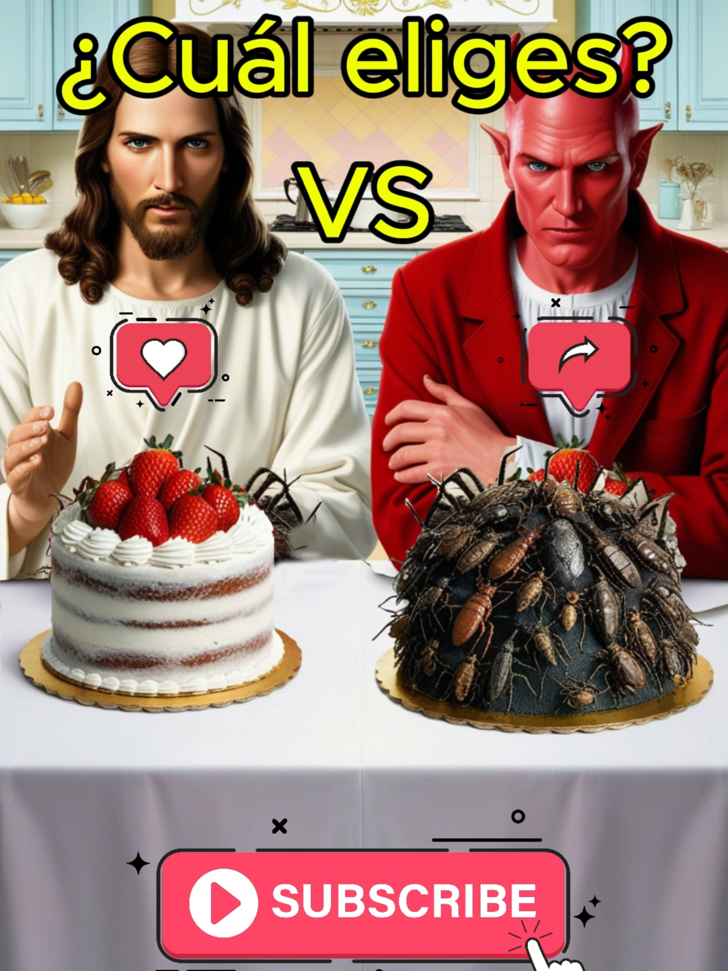 Vas a elegir el pastel de #Jesus?😱✝️🌹 #Dios #biblia #fyp