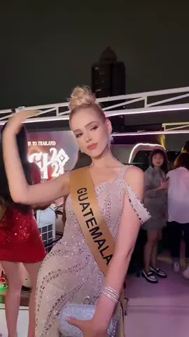 Miss Grand Guatemala 🇬🇹 ตัวจริงสวยมาก เดินสวย นั่งสวย เต้นสวย Dinner cruise on Chao Phraya River, the bloodline river of Bangkok #missgrandinternational #missgrandinternational2024 #missgrandguatemala2024 