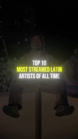 Top 10 MOST STREAMED Latin artists of All Time 🎤🇪🇸 
‌ (and btw if you’re asking “where is Shakira?” Her total streams on Spotify equals 22.1B which unfortunately wasn’t enough streams for her to make it to this list)
‌ #latin #latinartist #latinmusic #top10 