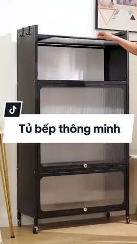 Tủ Đựng Đồ Nhà Bếp Bằng Thép Cacbon Thông Minh, Hiện Đại. Có Bánh Xe Di Chuyển Nhẹ Nhàng & Tiện Lợi{{11}} #giadungtienich #giadungnoithat #tudedo #tudedonhabep #tudedodanang #tủđồ #nhabep #nhabepdep #dobep 