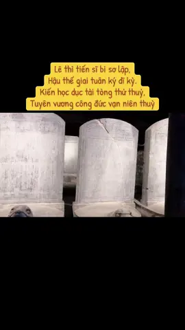 Năm 1484, với chủ trương đề cao Nho học và tôn vinh bậc tri thức Nho học đỗ đại khoa, vua Lê Thánh Tông đã cho dựng các tấm bia tiến sĩ đầu tiên tại Văn Miếu-Quốc Tử Giám!!! #bsvuanhthantietnieu #tiktok #vanmieuquoctugiam 