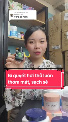 Trả lời @bdshoatran1  Viên thơm miệng Breath Pearls Úc từ tinh chất bạc hà nên anh yên tâm sử dụng ạ. #thommieng #bacha #hoimieng 