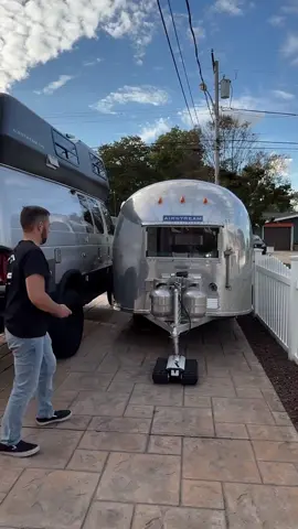 The Trailer Valet RVR9 makes moving my trailer throught tight spaces a snap. @Trailer Valet #camping #airstream #camper #trailerlife 