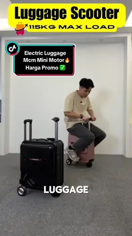 Electric Luggage Boleh Tahan 115KG🔥🔥🔥 Mcm Mini Motor Je✅ Boleh Naik Flight Lagi‼️ #luggage #electricluggage #motorluggage #luggage #mugen #mugenluggage #tiktokshop #tiktokshopmalaysia #teamwhizz 