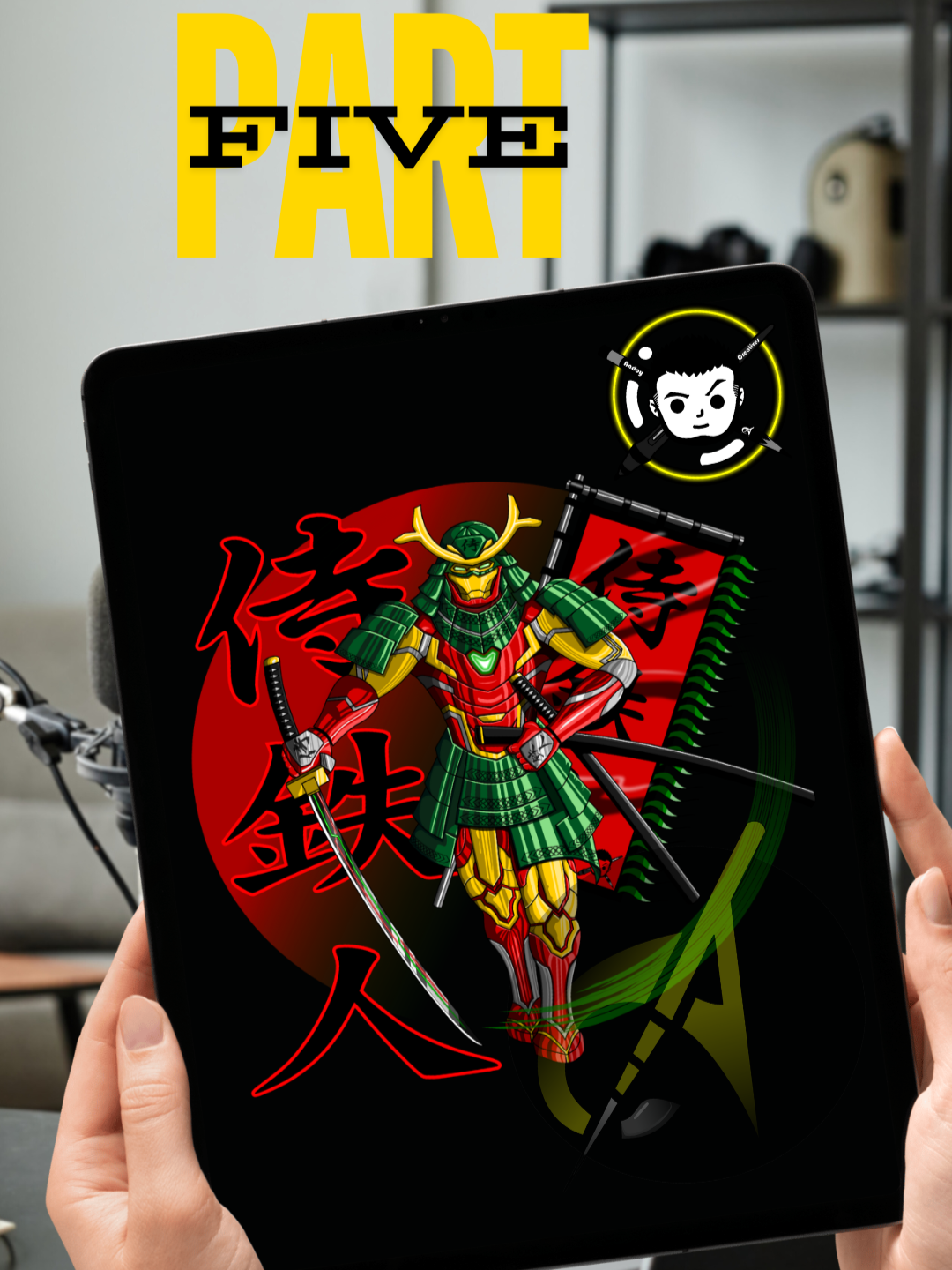 Part 5: Discover the final touches that make Samurai Iron Man a true hero. This clip showcases the meticulous details that bring the character to life, ready for battle. #HeroCreation #SamuraiIronMan #FinalDetails