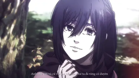 Anh nho em va cu vui ma cu xem nhu ta da tung co duyen..🥀#AttackOnTitan #eren #mikasa #editanime #fyp #foryou #viral #anime #chill 