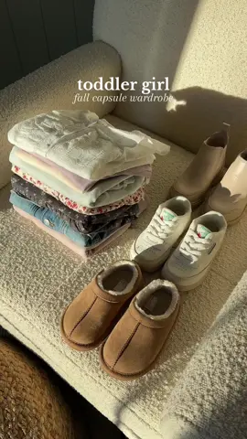the beginning of my toddler girl's capsule watdrobe. we stick to basics around here so everything can effortlessly be mixed & matched. – overalls (always) – 1 dressier top – 1 dressier dress – 1 casual play dress – 1 matching sweatsuit – 1 jacket (denim usually) – 2 pairs of leggings – 2 basic ribbed tops – 1 pair of jeans – 1 heavier sweatshirt – sneakers – uggs – boots (dressed up or down)  #toddlerstyle #toddlermom #toddlergirl #toddlerwardrobe #toddlercapsulewardrobe #girlmom #toddlerclothes #toddlergirlclothes #babyclothes  toddler wardrobe | toddler clothing | toddler girl | girl mom | toddler style | baby girl clothes | fall baby clothes 
