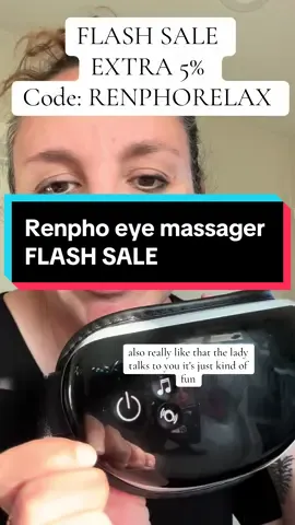THIS SALE PRICE IS HUGE! Grab your eye massager before they go back to full price! Extra 5% discount code: RENPHORELAX #eyemassage #seasonalessentials #falldealsforyou #tiktokshopfallsale 