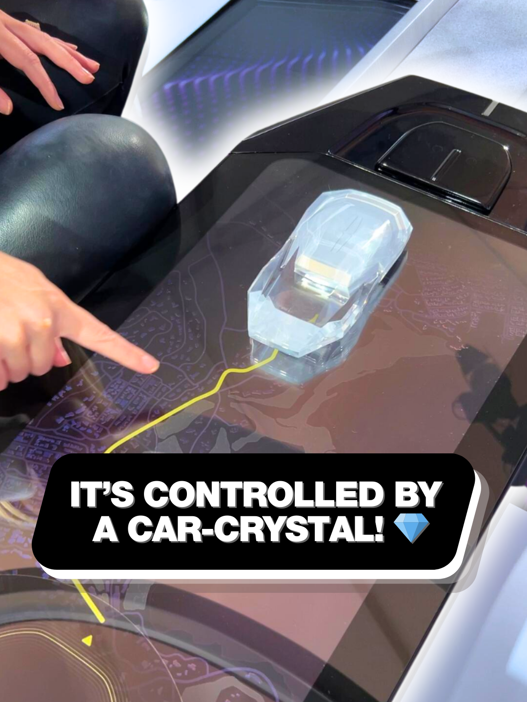 It’s controlled by a car-shaped crystal and even has a cinema floor…🤯 #lincoln #conceptcar #supercars
