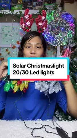 Solar christmas light 30 Led lights#christmaslights #solar #solarchristmaslights #ledchristmaslights #fyp 