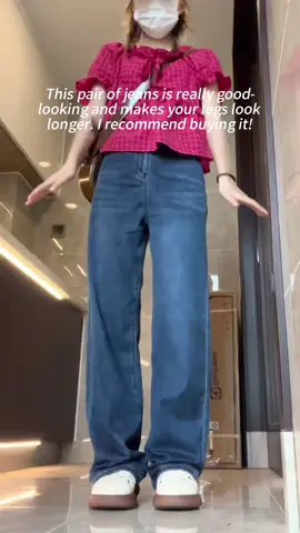 Jeans that make your legs look longer are here, super soft and super beautiful!#fashion #girls 