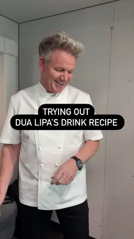 #GordonRamsay tries #DuaLipa's drink recipe! 🥤 👀 (Via @gordongram/IG) #fyp