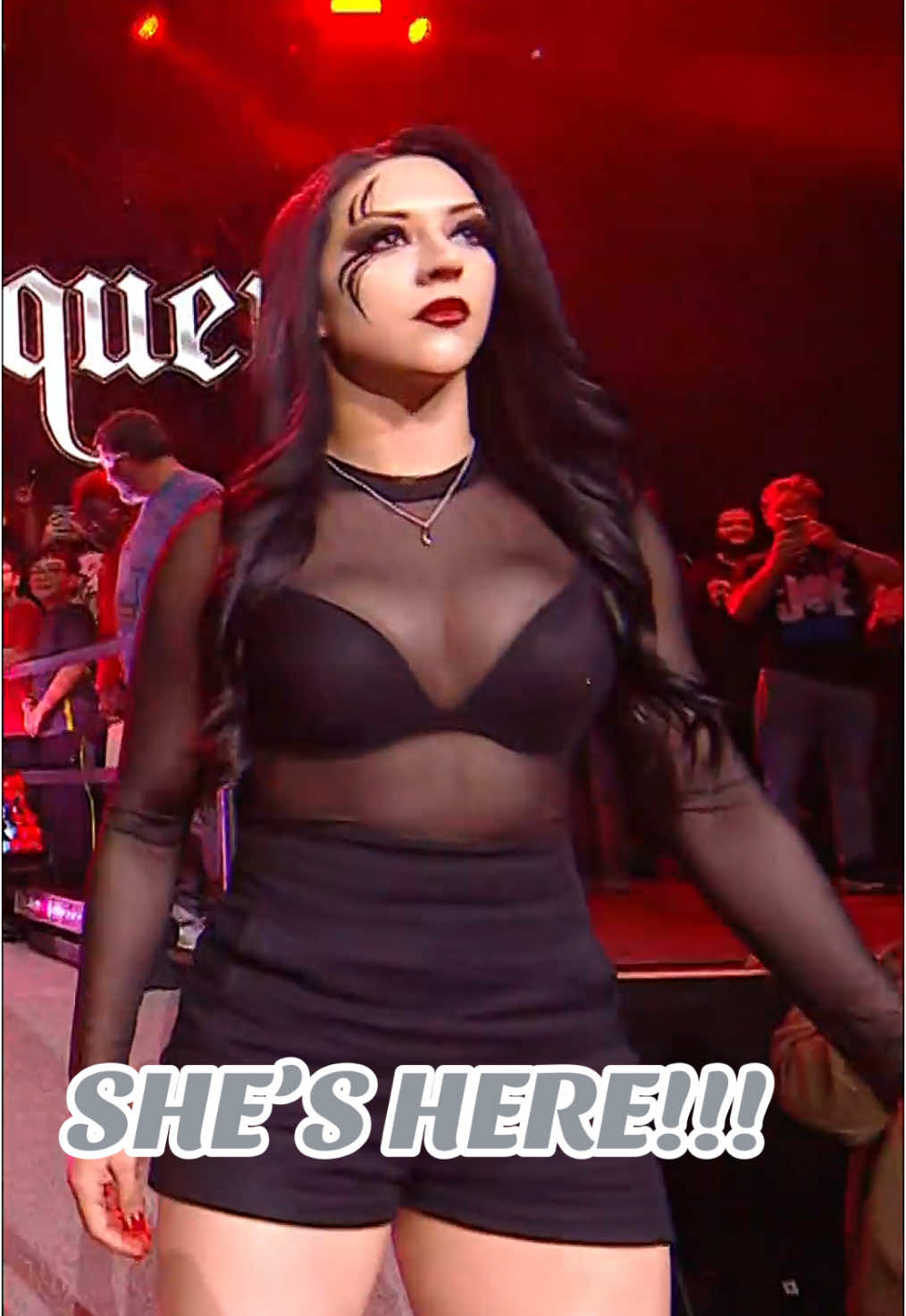 #StephanieVaquer has arrived!! 🙌🔥 #WWENXT #WWE #Giulia #RoxannePerez #CoraJade 