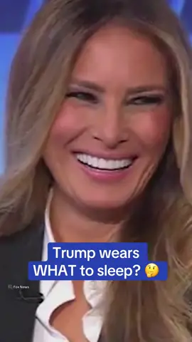 Speaking on Fox News, Melania Trump revealed what her husband wears to bed - or doesn’t wear. 🫢 🎥 Fox News  #trump #donaldtrump #melaniatrump #politics #election 