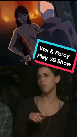 can't wait for more scenes that are so close to the original!  #criticalrole #dungeonsanddragons #thelegendofvoxmachina #laurabailey #talisinjaffe #samriegel #liamobrien #ashleyjohnson #matthewmercer #traviswilligham #marisharay #tabletop #dnd #show #percyderolo #vexhalia 