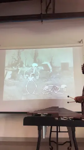 Tis the season 💀 love this one just as much as the students do. The Skeleton Dance from Disney’s Silly Symphonies (1929); music is from the March of the Trolls from Grieg’s Lyric Suite. #halloween #skeletondance #skeleton  #sillysymphony #xylophone #cartoon 