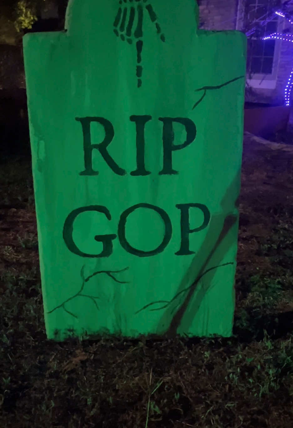 Bury them in november 🪦 #fyp #halloweendecor #diytombstone @golden ✨ 