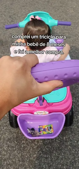 triciclo para minha bebê de 8 meses  #mamaedemenina #8meses #maternidade #triciclo 