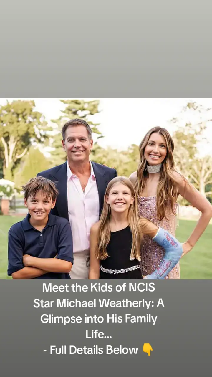 For Michael Weatherly, being a father is his top priority. Upon leaving NCIS, the actor who portrayed special agent Tony DiNozzo hoped his departure would positively impact his children’s lives. “The kids are very excited to have me around, mostly because I’m wrapped around their little fingers,” Michael told People in 2016. “I’m just a sucker and I’m trying very hard to be authority dad.” “I think a lot about the kids and the time I get to spend with them now,” he noted. “They just have some extraordinary things going on in their lives.” Michael, a delighted father of three, welcomed his oldest son, August Weatherly, with his ex-wife and co-star in The City, Amelia Heinle. He later fell in love with award-winning physician Bojana Janković. After marrying, the couple welcomed daughter Olivia in 2012 and son Liam in 2013. They will celebrate their 15th wedding anniversary this year. Meet the Weatherly children here. August Weatherly August Weatherly was born in January 1996. Little is known about the 28-year-old, who keeps out of the spotlight, although his mom, actress Amelia Heinle, has posted photos of him on Instagram. In a 2017 People interview, Michael, 55, revealed that his divorce from Amelia was “tough” in August. “That was a very difficult time,” he stated about their breakup in 1997. “When I got remarried, I wanted to do my very best to ensure that rupture wouldn’t happen again.” Explaining that he’d worked a lot after his divorce from Amelia, Michael noted: “It’s a tough thing for a kid. Especially when one of your parents is on the other side of the country.” Olivia and Liam Weatherly Michael and Bojana Janković married in 2009. Their children, Olivia and Liam, are now 12 and 10 years old. “I’m a single-track-mind person, so at work I do my work, but at home I’m devoted to my kids,” Michael told the publication People. He also stated that his acting job had helped him grow personally: “Acting has provided me with a means of understanding myself. It has made me a better person. While Michael and Bojana are very private about their family life, they occasionally share sweet updates on social media. In 2023, Bojana wished fans a happy New Year with an adorable family photo, and recently, Michael posted a snap with his wife and daughter Olivia in February.