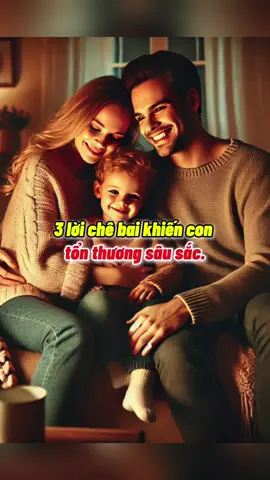 3 lời chê bai khiến con tổn thương sâu sắc.#daycontuduygiau #daycon #xuhuongtiktok #fyp 