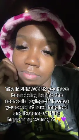 The INNER work is paying off 😮‍💨🥲🥹👏🏾💜 #foryou #manifestation #shadowwork #innerhealing 