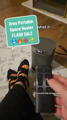 This teeny space heater by Dreo heats up an entire room in no time‼️ #cozyvibes  It's a MUST for winter!!! ❄️ DON'T MISS THIS FLASH SALE YA'LL... #dreospaceheater #dreoportableheater  #dreoheater #portableheaters  #spaceheater  #spaceheaterseason  #portablefan #heater #wintermusthaves  #cozyweather #falldealsforyou #tiktokshopblackfriday #tiktokshopcybermonday #tiktokshopholidayhaul #tiktokshopfinds 