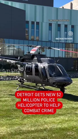 🚁🚨(News & information release only): The Detroit Police Department has just unveiled their new $2 million helicopter, the third addition to their m aerial fleet.  The helicopter is set to play a pivotal role in reducing crime across the city, according to police.  The helicopter will focus on high-speed pursuits, helping police crack down on illegal drag racing and drifting, and pursuit of violent felons.  The post offers law enforcement a bird’s-eye view to track suspects with a thermal camera. @metrodetroitnews