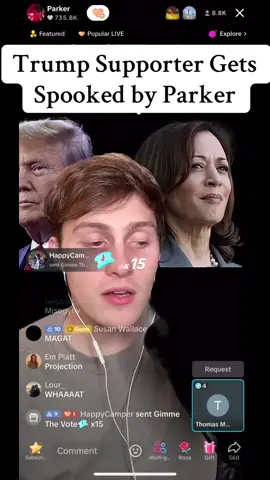 💀💀💀💀 #parker #dean #fyp #parkergetajob #trump #kamala #spooky #spookyseason #lmao 