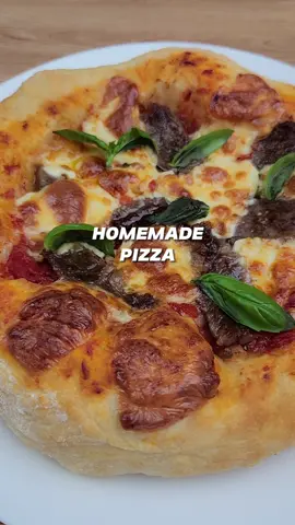 Replying to @neenabasir Resepi Doh Pizza: 400gm Tepung High Protein 300gm air suam 2 sudu kecil minyak masak 2 sudu kecil madu 1 sudu kecil instant yeast Toppings Pizza: Mozzarella cheese block 200g Chopped Tomatoes Boleh letak apa sahaja protein dan sayuran (contoh: cendawan, pepperoni, wagyu slice, chicken slice) Cara buat doh pizza: 1) Campurkan air suam, minyak, madu dan instant yeast. Kacau sebati. 2) Masukkan tepung high protein dan garam. Gaulkan kesemua bahan sampai jadi doh. 3) Ambil satu bekas bersih dan letakkan sedikit minyak. Kemudian letakkan doh tadi dan tutup dengan kain/penutup. 4) Rehatkan doh 30 minit. 5) Tarik dan lipat doh empat penjuru dan rehatkan doh 30 minit (Set 1) 6) Tarik dan lipat doh empat penjuru dan rehatkan doh 30 minit (Set 2) 7) Tarik dan lipat doh empat penjuru dan rehatkan doh 30 minit (Set 3) 8) Bahagikan doh kepada 4 bahagian (kalau nak saiz piza besar boleh bahagikan 2) 9) Bentukkan doh membulat dan biarkan rehat sehingga doh naik 2x ganda 10) Doh siap digunakan untuk buat piza (boleh rujuk cara bentukkan pizza dalam video) 11) Preheat oven 230°C selama 15minit 11) Selepas bentukkan doh pizza. Boleh letak chopped tomatoes, Mozzarella cheese dan apa sahaja toppings pizza yang anda suka. 12) Bakar piza dalam oven pada suhu 230°C selama 10-15minit atau sehingga masak *Masa untuk pizza masak bergantung kepada oven masing-masing. Sebab suhu oven kita berbeza walaupun dah set 230°C.  Untuk pengetahuan semua, Dya olah resepi instant foccacia dengan hydration 75% untuk dijadikan sebagai doh piza. Resepi ni lebih cepat, mudah dan mesra audiens (senang utk dicuba dirumah). berbanding resepi piza asal yang agak renyah dan mengambil masa lama utk siap. Harap jelas ya. 