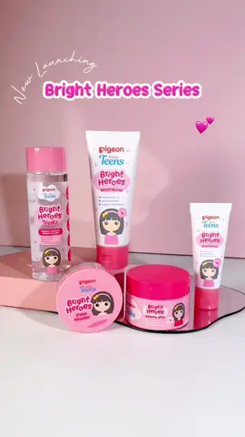 NEW LAUNCHING! Bright Heroes Series sekarang udah bisa kalian checkout di keranjang kuning🥳🫶🏻✨ #PigeonTeensIndonesia #SkincareRemaja #MakeupRemaja #HeroesInsideYou 