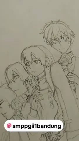 Kelas Seni Rupa cek... @SMP PGII 1 BANDUNG #visualart #artproject #fyp #fypシ #sketch #anime #drawing #draw #senirupa #sketsa #kelas #artclass 