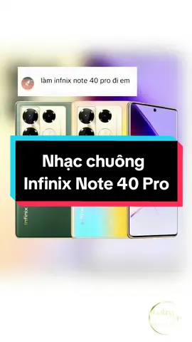 Nhạc chuông Infinix Note 40 Pro #xuhuong #thinhhanh #nhacchuong #ringtone #smartphone #android #infinix #galaxyhd 