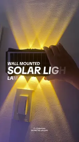 napakashala ng Solar Lamp na to 🥹🔥 #solar #waterproof #walllamp #outdoorlights #walllight #solarlights #lights 