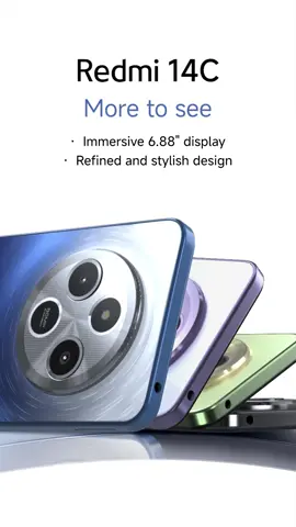 There's always #MoreToSee with the stunning Redmi 14C! 