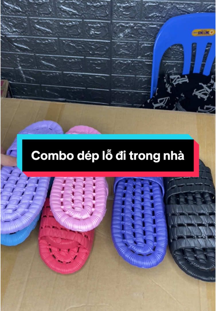 Combo 5 dép đi trong nhà tắm văn phòng xốp lỗ ráo nước, nhẹ, chống trơn #deplo #depdep #depvanphong #depnhatamchongtruot #depnhatam #depchongtrontruot #depgiare #depnhavesinh #deptrongnha #giadung #giadungtienich 