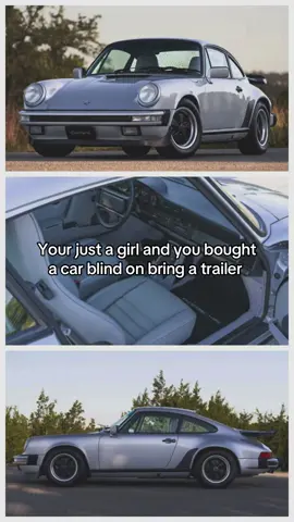 Ok obvi had my husbands help but paying for a car abd recieving it a month later was the scariest part  #vintage #car #justagirl #porsche #porsche911 #1987 #cargirl #bringatrailer 