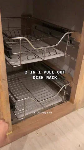 🛒 @Deng & Rie #stainlesspulloutdishrack #pulloutbasket #kitchencabinetpulloutbasket #dishrack 