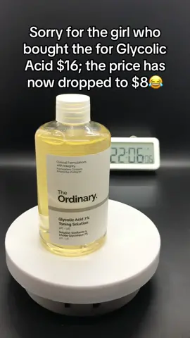 #HadaLaboRayaGlow Sorry for the girl who bought the for Glycolic Acid $16; the price has now dropped to $8😂#glycolicacid 
