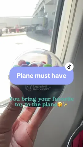 You know I bring @Learning Resources  everywhere🤭 #plane #newyork #learningresources 