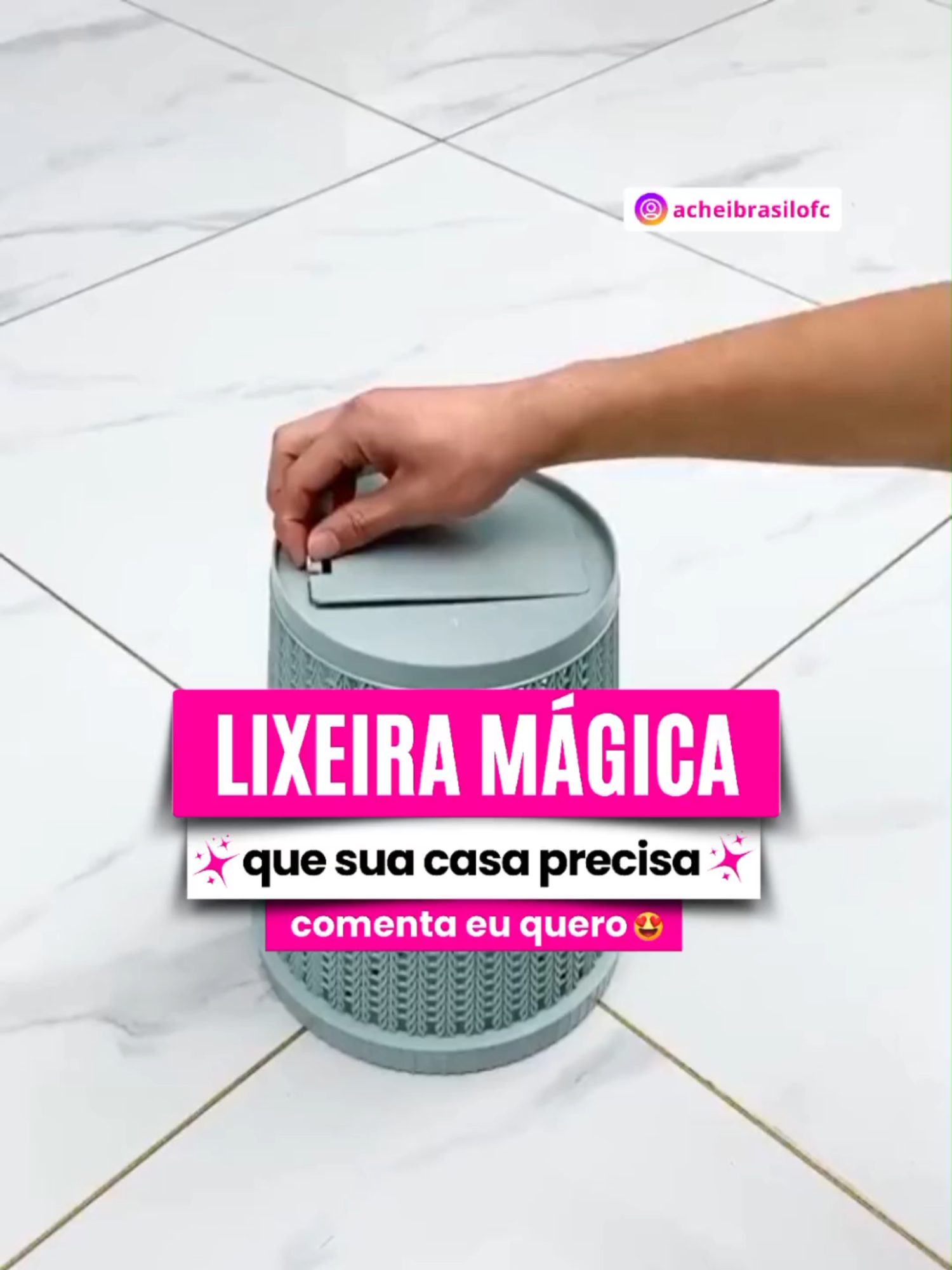 💖 Lixeira com troca automática  #acheinashopee #lixeiraportasaco #achadinhos #shopeebrasil