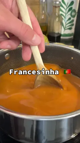 Francesinha 🇵🇹 - while normally part of a dish with the same name, this sauce is what makes that dish special with spicy and earthy notes. One thing I wasn’t expecting is the amount of alcohol necessary to make it 😅 - link in bio for the full recipe #Recipe #cooking #food 