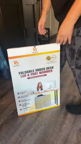 Heat for your Feet! A foldable heater for your home or office. Whisper Quiet! #Whisperheat #TiktokTrend #heater