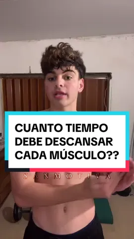 Entre 48-72 horas por músculo 💪🏼💯 #descanso #tiempodedescanso #tipsfitness #Fitness #consejos #aprendizaje 
