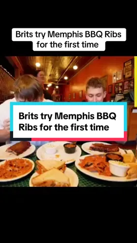 Brits try Memphis BBQ Ribs for the first time #fyp #foryou #food 