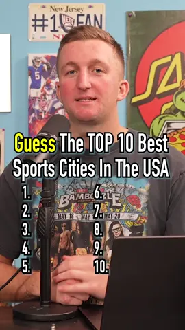 Top 10 BEST SPORTS CITIES! Is This Right? #fyp #city #sports #top10 #guessinggame #usa #newyork 